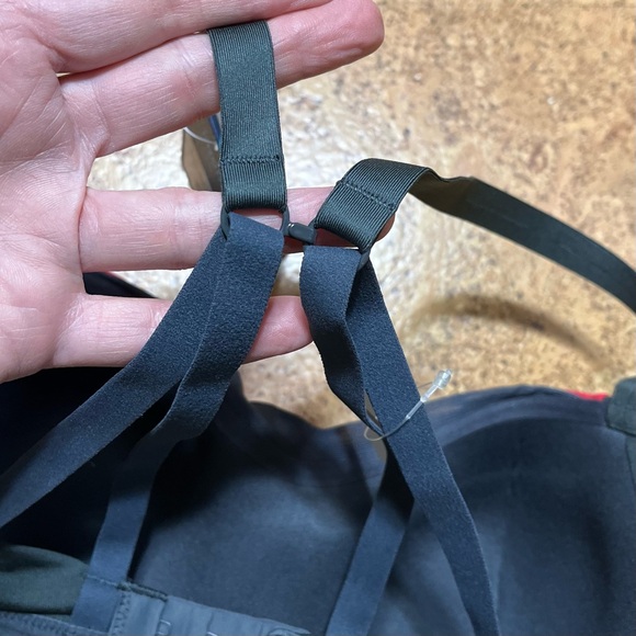 Brooks Moving Comfort Fine Form Sports Bra In Poppy/Asphalt Sz 32CD-34C Small. - Picture 6 of 16